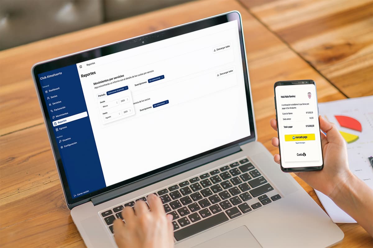 Reportes y analytics de CuotaQ